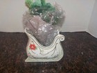    petals   Pearls    Lenox Christmas Sleigh Vase candy Dish- Nib