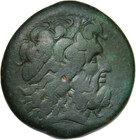         Ptolemy Iii Bronze Drachm Zeus-ammon Eagle Egypt Greek Coin Svoronos 706