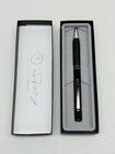New Nos Vintage Sanford Silhouette Ball Point Pen Navy Blue Barrel Japan Ink Dry