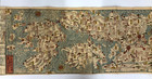 Woodblock Print Antique Map  Great Japan Travelogue Map 1854 Map Of Japan
