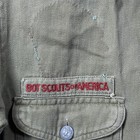 50 s Boy Scouts Of America W  Patches Green Long Sleeve Metal Buttons Reed City