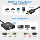 Hdmi To Vga Adapter 5 Pack Black braided Hdmi To Vga Adapter Male To Female C   