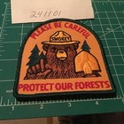 Vintage Smokey The Bear Forest Fires Embroidered Sew On Patch