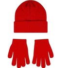 Nike Red black Kid s Unisex Futura Beanie glove Set  9a2961-u10  Size 8 20 Nwt
