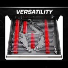 80-slot Magnetic Wrench Organizer - Portable Tool Storage Shelf Storage Tools