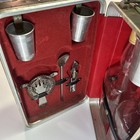 Vintage  1960s  2 Bottle Liquor Travel Bar  Platt Co Complete Set Inside  No Key