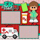 Er Visit Premade Scrapbook Pages Paper Printed Layout Dbds