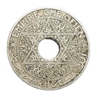 1921-1924 Morocco 25 Centimes Over 100 Years Old Coin Y-34 2
