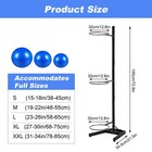 Ntud Stability Ball Rack  Vertical Storage For Home And Commercial Gym  Black