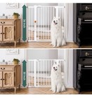 Extra Tall Dog Gate 36  Wide Auto Close Pressure Mounted White