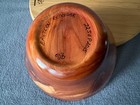 Wooden Bowl  Hand Turned Eastern Red Cedar  Signed Ejb 2015  3x6 Inch Beauty