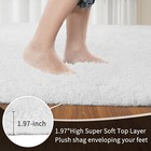 Plush Shaggy Large Area Rug     Soft  Non-slip Carpet For Living Room   Bedroom