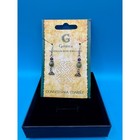 Galanta Handcrafted Irish Connemara Marble Celtic Trinity Knot Amethyst Earrings