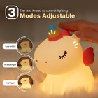 Unicorn Night Light  Led Squishy Cute Lamp  Dimmable Kids Baby Bedroom Nightl   