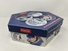 Coca-cola 4 Stoneware 8 1 4  Plates Polar Bears Sled Winter Christmas Coke Soda