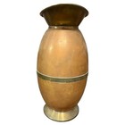 Vintage Copper   Brass Pitcher Vase Rustic Farmhouse Decor Handcrafted 8   