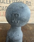 Antique 6    Cast Iron Cannon Ball Fence Gate Post Top Finial