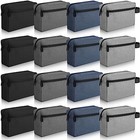 16 Pcs Travel Toiletry Bag For Women Main Black  Dark Blue  Dark Grey  Grey