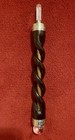 Handmade Twisted Rose Wood Infused W copper  Silver   Quartz Crystal Reiki Wand