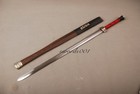Handmade Chinese Sword Han Dynasty Jian Carbon Steel Rosewood Scabbard Sharp