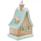 Pastel Glittery Gingerbread House Resin 6 75 X 4 X 3 5 Inch Christmas Decor