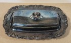Vintage F b  Rogers Silver Co Footed Butter Dish  1959