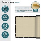 4  5  6  8  Fence Privacy Windscreen Screen Beige Shade Cover For Garden Yard