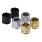 10pcs pack Dreadlock Hair Braid Ring Beads Dreadlocks Cuff Clip Hair Accessoo-lq