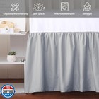 Crib Skirt Dust Ruffle  100  Egyptian Cotton 400 Thread Count Soft Breathable