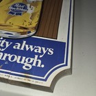 Vintage 1970 s Pabst Blue Ribbon Wood Sign  one If By Land Two If By Sea 