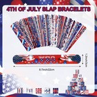 4th Of July Slap Bracelets  36pcs 4th Of July Party Favors  Red White And Blu   