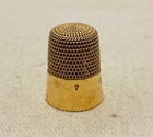 14k Gold   1913 Simons Thimble   Size 7 And 4 Grams With Monogram