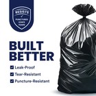 Plasticplace 55-60 Gallon Heavy Duty Trash Bags - Black  100 Garbage Bags 