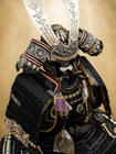 Japanese Samurai Armor Yoroi Kabuto Display Set Black Silver 85cm Handmade Japan