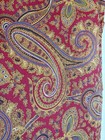 Pair Of 2 Ralph Lauren Lrl Edmonton Red Gold Paisley Flanged Standard Shams