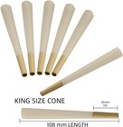 200 Pack Pre Rolled Cone   Cones King Size  Slow Burning Rolled Brown
