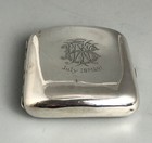 Unusual Victorian Silver Cigarette Case D f Birmingham 1890 105g Flzx