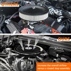 High Flow 14  X 3  Black Round Thru Washable Air Cleaner Chrome Lid For Sbc Bbc