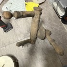 Antique Wooden Spinning Wheel Part Primitive Component