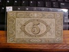 1947 Switzerland 5 Franken Banknote Shows Use And A Fold But Nice Item