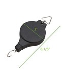 2 Pack Plant Pulley  Retractable Heavy Duty Easy Reach Pulley Black 