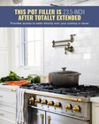 Wowow Antique Bronze Pot Filler Faucet - Brass Pot Filler Wall Mount Kitchen