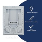 Grey Bead Design Board Kit For Jewelry Making With U Shaped Layout