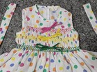 Vintage Girl s Polka Dot Dress   Bloomers Philippines 2t White Pink Green Blue Y