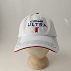 Michelob Ultra Beer  White Promo Strapback Hat Cap