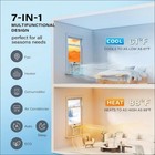18000 Btu Window Air Conditioner Heating   Cooling  Up To 750 Sq ft With Wifi