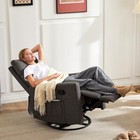 Recliner Chair Swivel Rocking Glider Rocker Nursery Chair Extra Large Footrest