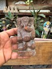 1800 s Ancient Fine Wooden Hand Carved Rare Hindu s God Ganesha Figure 4 X 2 