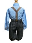 Toddler Boys Knickers Vintage Outfit  Sky Blue charcoal   Size   24 Month