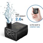 Submersible Water Pump Pond Aquarium Hydroponics Fish Tank Fountain Adjust 80gph